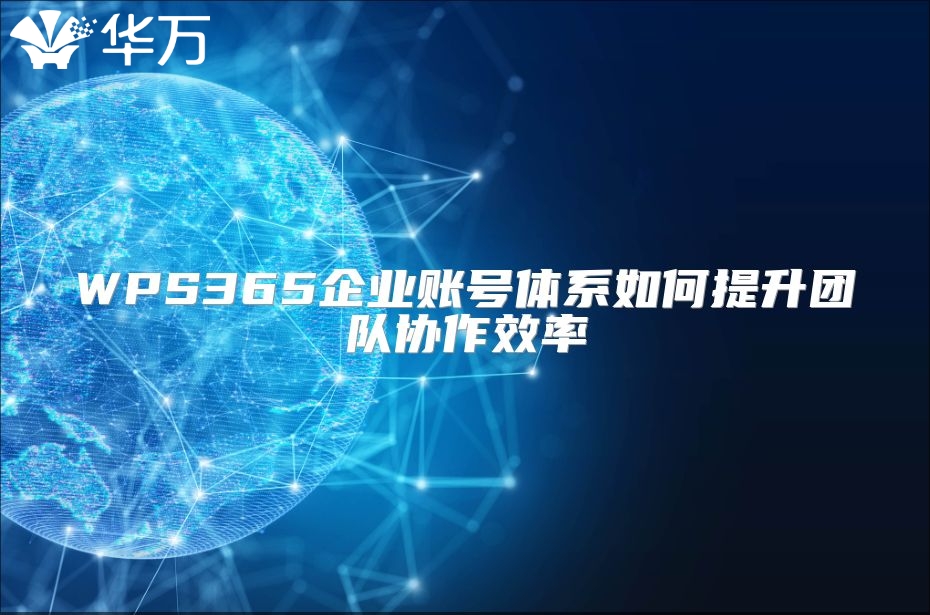 WPS365企業(yè)賬號體系如何提升團隊協(xié)作效率