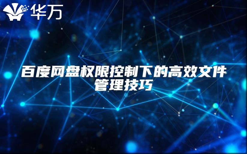 百度網盤權限控制下的高效文件管理技巧