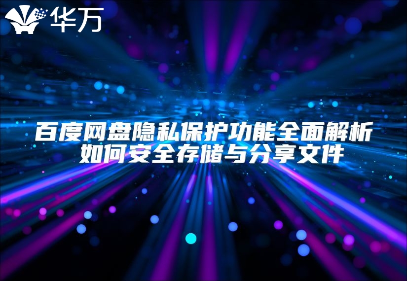 百度網盤隱私保護功能全面解析 如何安全存儲與分享文件
