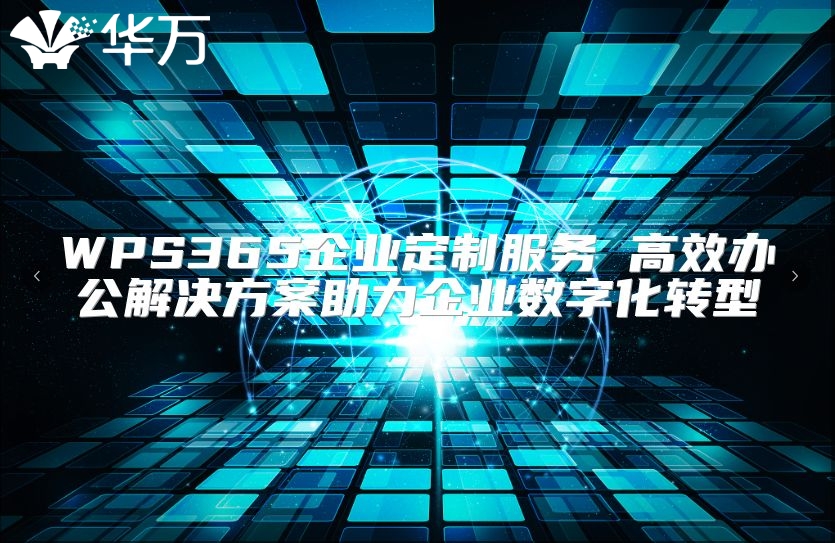 WPS365企業(yè)定制服務(wù) 高效辦公解決方案助力企業(yè)數(shù)字化轉(zhuǎn)型