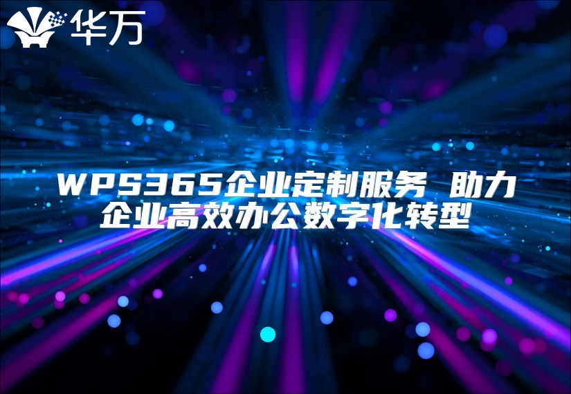 WPS365企業定制服務 助力企業高效辦公數字化轉型