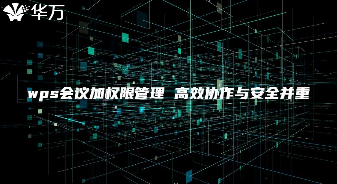 wps會議加權限管理 高效協作與安全并重
