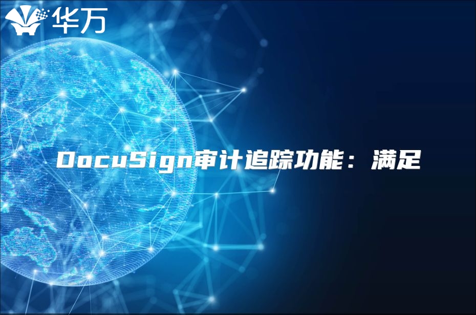 DocuSign審計追蹤功能：滿足