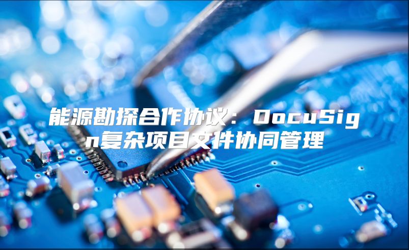 能源勘探合作協議：DocuSign復雜項目文件協同管理