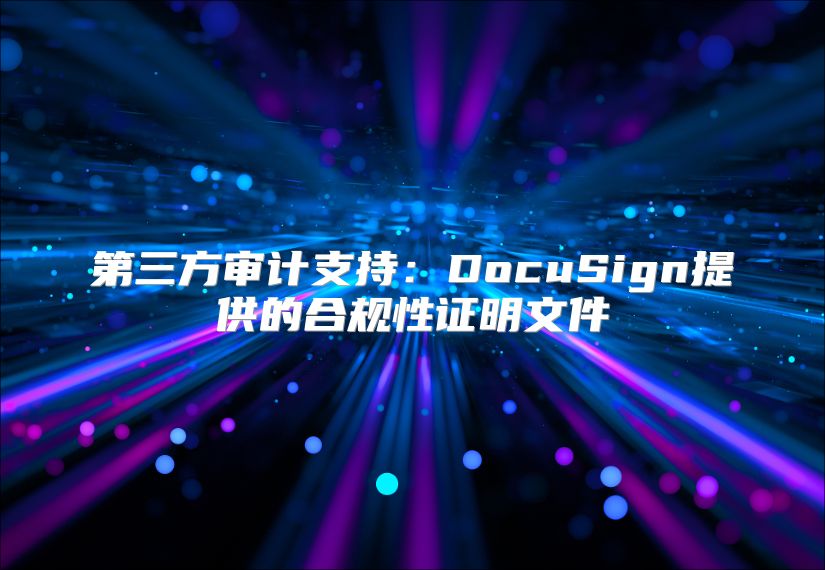 第三方審計(jì)支持：DocuSign提供的合規(guī)性證明文件