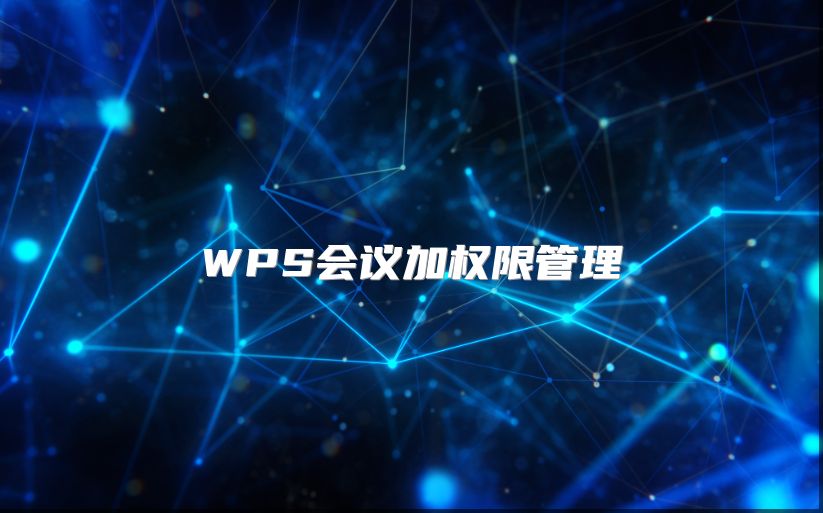 WPS會議加權限管理