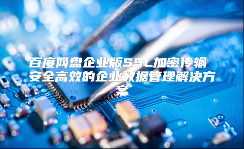 百度網(wǎng)盤企業(yè)版SSL加密傳輸 安全高效的企業(yè)數(shù)據(jù)管理解決方案