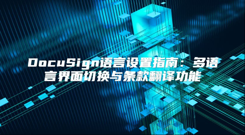 DocuSign語言設置指南：多語言界面切換與條款翻譯功能