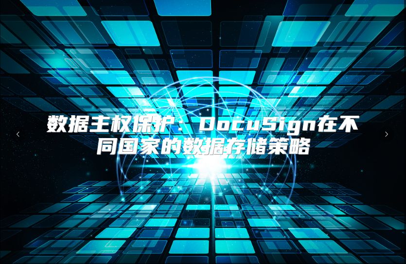 數據主權保護：DocuSign在不同國家的數據存儲策略