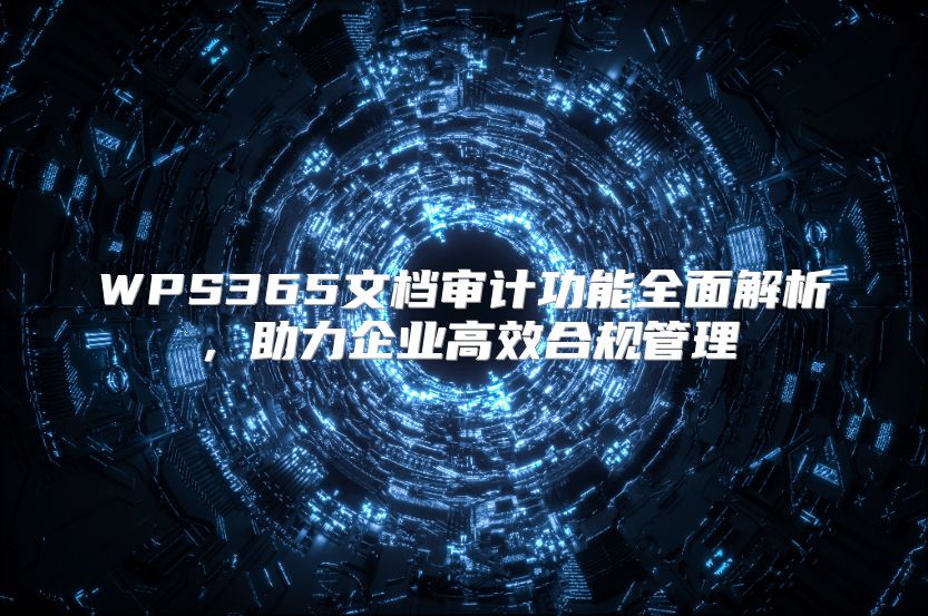 WPS365文檔審計功能全面解析，助力企業高效合規管理